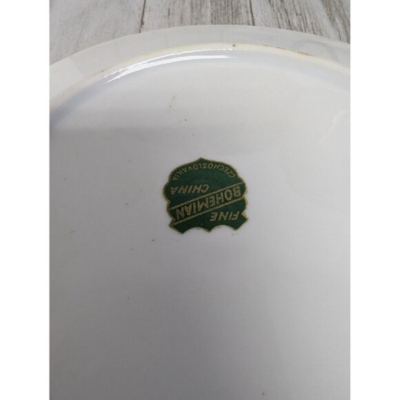 Vintage BOHEMIAN Fine China Set of 3 Salad Plates Czechoslovakia BOH53 - Picture 6 of 11